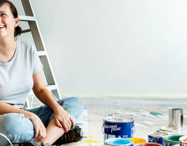 AZ painting Ltd, Exterior painters in Burnaby, Painters in Canada, Interior painters, AZ painters in Vancouver, Epoxy & floor painters in Canada,interior house painting, Painting Floating Staircase