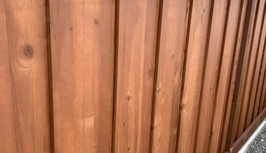 staining fences