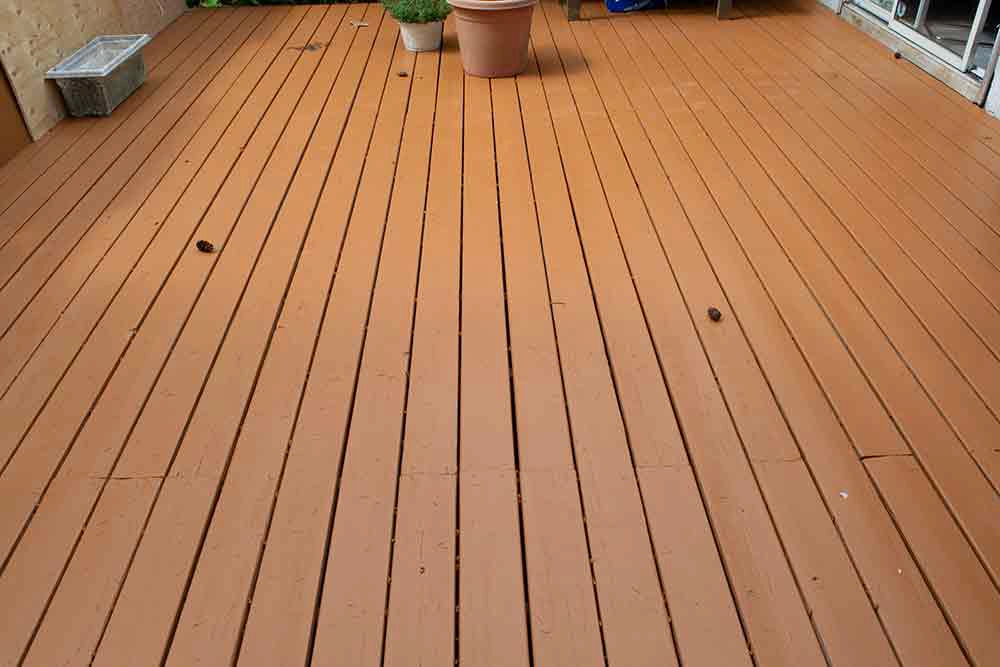 stainned deck
